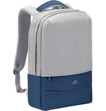Городской рюкзак Rivacase Prater 7562 серый/синий