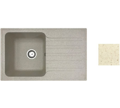 Кухонная мойка БелЭворс Styl R бежевый, без сифона