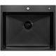 Кухонная мойка ARFEKA ECO AR мойка 600*500, коландер F, дозатор BLACK DECOR VOLCANIC