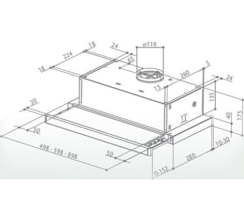 Кухонная вытяжка Faber Flox IX A50 315.0567.352