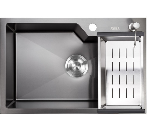 Кухонная мойка Avina HM6548 S PVD графит