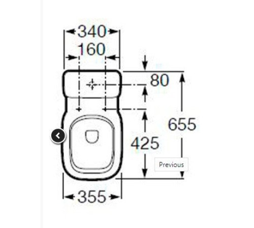Унитаз напольный Roca Debba Round Rimless 734299P00Y с двойным выпуском
