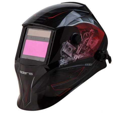 Сварочная маска Solaris ASF520S Car Master красный