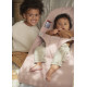 Шезлонг BabyBjorn Bliss Cotton Petal Quilt розовый