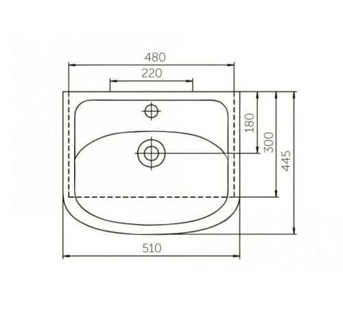Умывальник Rosa Уют 50
