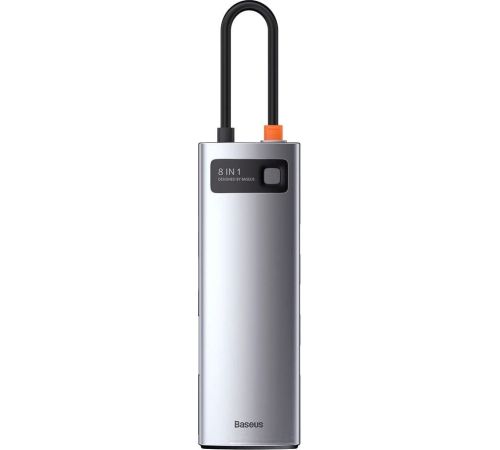 Док-станция Baseus Metal Gleam Series 8-in-1 Multifunctional Type-C HUB Docking Station CAHUB-CV0G