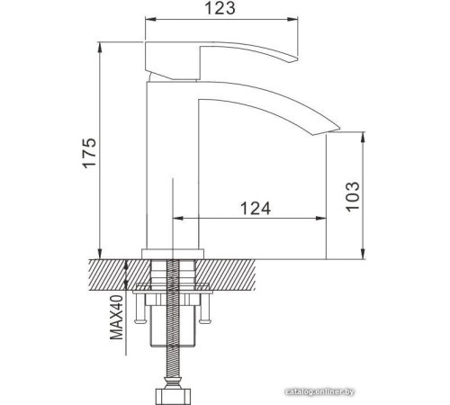 Смеситель Rose R1501F