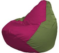 Кресло-мешок Flagman Груша Мега XXXL Г3.1-387 фуксия/оливковый