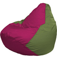 Кресло-мешок Flagman Груша Мега XXXL Г3.1-387 фуксия/оливковый
