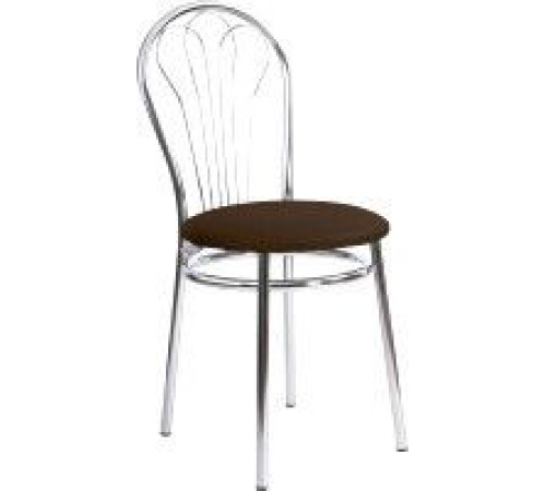 Стул Белс Венус Chrome V 450350/V3 кожзам темно-коричневый