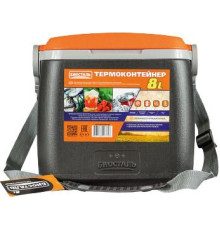 Термобокс БИОСТАЛЬ CB-8G-P 8л черный/оранжевый