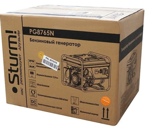 Бензиновый генератор Sturm PG8765N