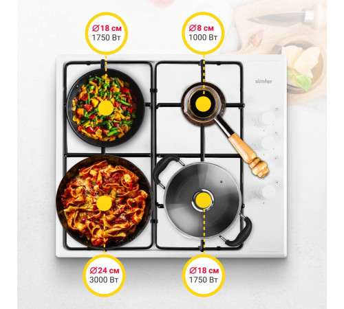 Варочная панель Simfer H60Q40W440