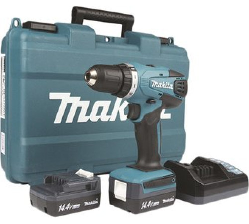 Дрель-шуруповерт Makita DF347DWE с 2-мя АКБ, кейс