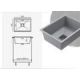 Кухонная мойка Polygran Blade 550 серый