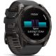 Умные часы Garmin Fenix 8 Sapphire 51мм угольно-серый DLC, пепельно-черный силиконовый ремешок