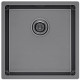 Кухонная мойка Paulmark Lassan 44 UNI LA44-GM черный/вороненая сталь