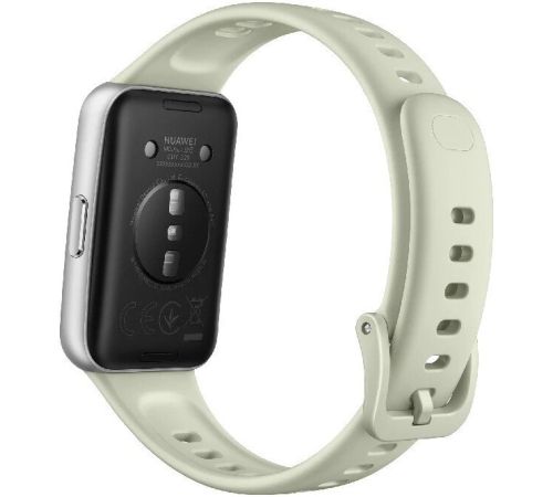 Фитнес-браслет Huawei Band 11 серебристый алюминиевый корпус, с зеленым силиконовым ремешком, международная версия