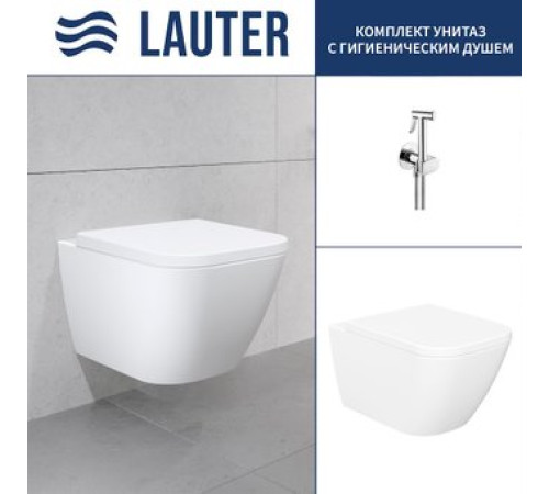 Унитаз подвесной Lauter Nuremberg 21811 + Breez 21GN7071CH