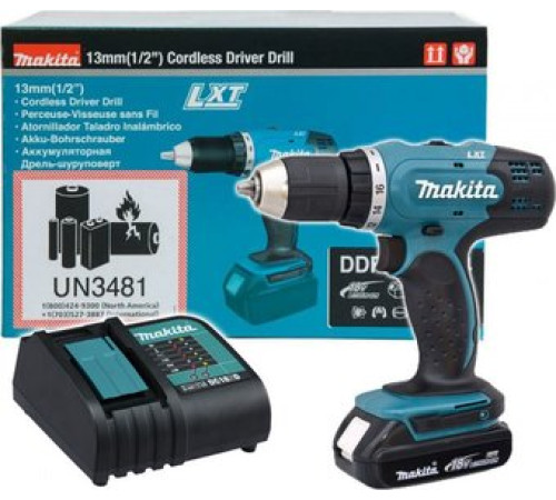 Дрель-шуруповерт Makita DDF453SYX5 с 1-им АКБ