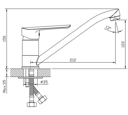 Смеситель Esko Lagos LG 05