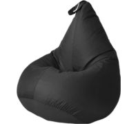 Кресло-мешок Kreslomeshki Капля Оксфорд 210 XXXL, черный