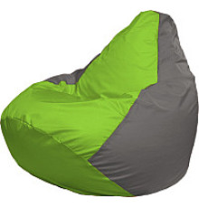 Кресло-мешок Flagman Груша Супер Мега 4XL Г5.1-160 салатовый/серый