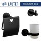 Набор аксессуаров для ванной Lauter 21SH72062 + 21SH72092 + 21SH72102 Matt Black, 3 предмета