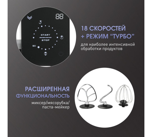 Кухонная машина Zigmund & Shtain De Luxe ZKM-895