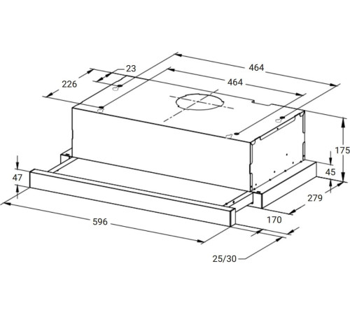 Кухонная вытяжка Weissgauff TEL 600 White Glass