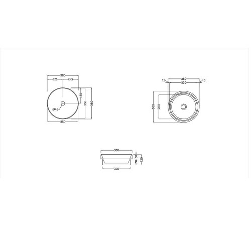 Умывальник Jaquar Solo SLS-WHT-6905