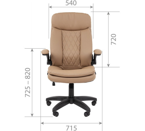 Офисное кресло CHAIRMAN 533 экокожа черный