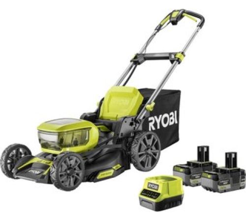 Газонокосилка Ryobi RY18LMX46A-250 с 2-мя АКБ 5 Ач