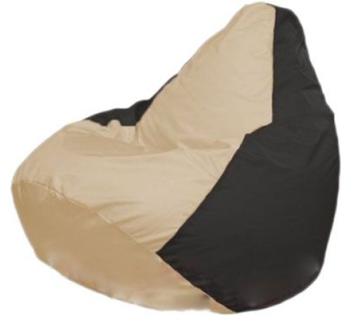 Кресло-мешок Flagman Груша Макси Г2.1-130 светло-бежевый/черный