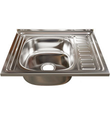 Кухонная мойка Mixline 538193 левая, полированная, 0.6 мм