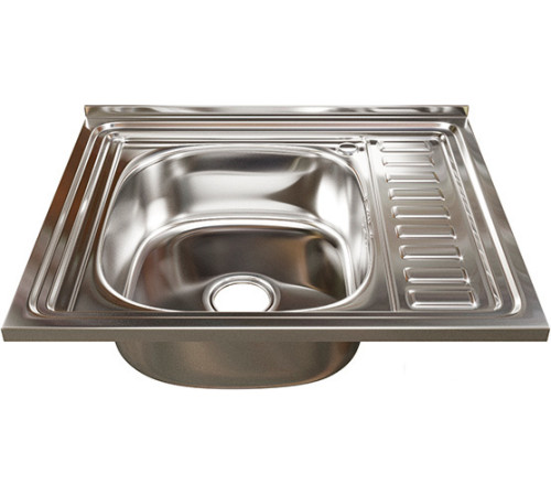 Кухонная мойка Mixline 538193 левая, полированная, 0.6 мм