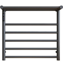 Полотенцесушитель Maxonor PL-TRE03-55-5-3 с полкой серый, подключение слева