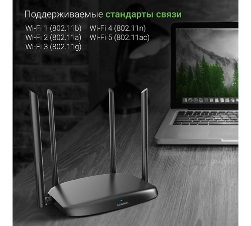 Wi-Fi роутер Digma DWR-AC1201