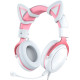 Наушники Onikuma X10 белый/розовый, с ушками