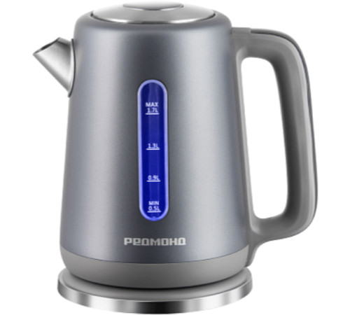 Электрический чайник Redmond Редмонд KM238 серо-голубой