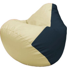 Кресло-мешок Flagman Груша Макси Г2.3-1015 светло-бежевый/синий