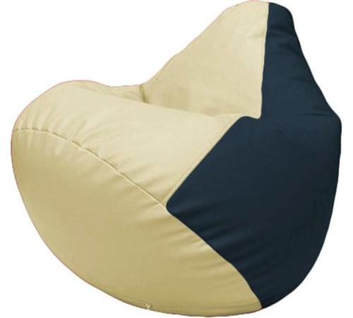 Кресло-мешок Flagman Груша Макси Г2.3-1015 светло-бежевый/синий