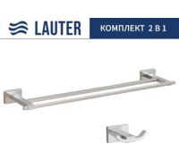 Набор аксессуаров для ванной Lauter 21TS1019 + 21TS1011 Chrome, 2 предмета