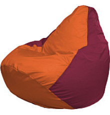 Кресло-мешок Flagman Груша Мега XXXL Г3.1-222 оранжевый/бордовый