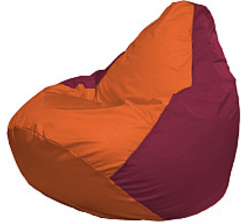 Кресло-мешок Flagman Груша Мега XXXL Г3.1-222 оранжевый/бордовый