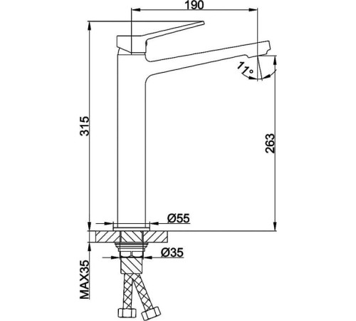 Смеситель FRAP F1061-2