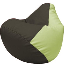 Кресло-мешок Flagman Груша Макси Г2.3-1604 черный/светло-салатовый