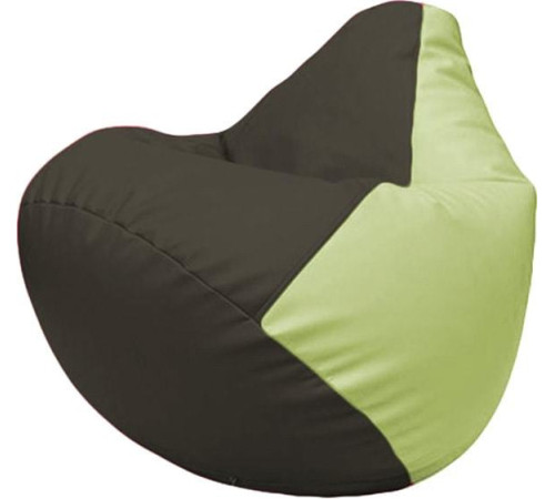 Кресло-мешок Flagman Груша Макси Г2.3-1604 черный/светло-салатовый