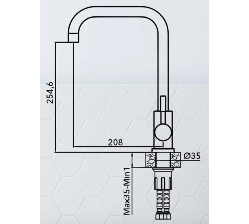 Смеситель AV Engineering AVZAR4-B304SN-738