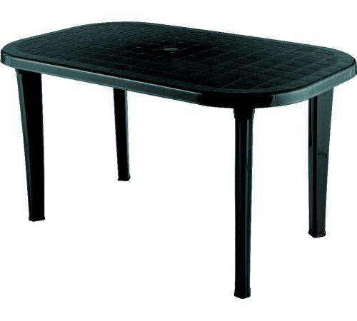 Стол Элластик-Пласт Овальный 136x82x74 темно-зеленый
